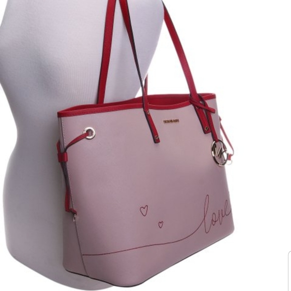 Michael Kors Jet Set Drawstring LG "LOVE" Tote SET - Picture 9 of 9